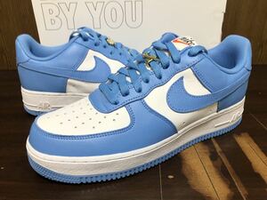 21年製 NIKE AIR FORCE 1 BY YOU UNLOCKED UNC ナイキ エアフォース AF1 SWOOSH 筆記体【DJ7015-991】ノースカロライナ レザー LEATHER US9