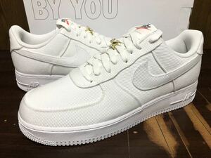 21年製 NIKE AIR FORCE 1 BY YOU UNLOCKED SWOOSH ナイキ エアフォース AF1【DQ1246-991】WHITE CORDUROY ホワイト コーデュロイ 白 US11