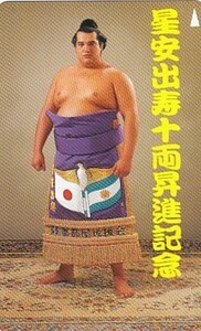 ●星安出寿十両昇進記念 大相撲テレカ