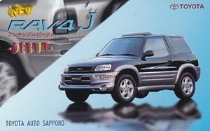 *TOYOTA RAV4J Toyota auto Sapporo telephone card 