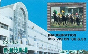 ●JRA 新潟競馬場テレカ