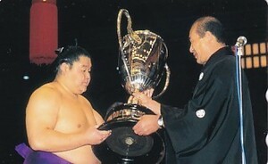 ●大相撲 若乃花 トロフィーテレカ