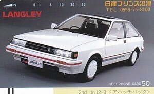 *110-17873 Nissan Prince Numazu LANGLEY telephone card 