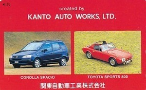 * Kanto automobile industry TOYOTA SPORTS800 Corolla Spacio telephone card 