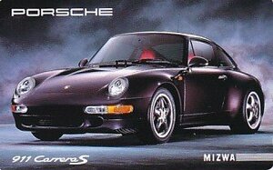 * Porsche PORSCHE911 CarreraS MIZWA telephone card 