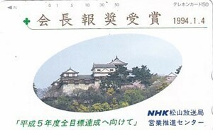 ●松山城 NHK松山放送局テレカ