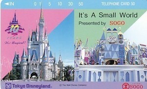 * Tokyo Disney Land SOGO телефонная карточка 