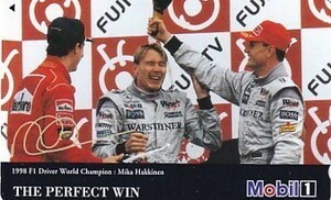 ●1998 F1 West Mclaren Mercedes Mobilテレカ2