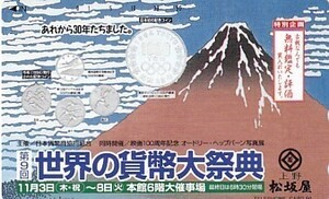 ●第9回世界の貨幣大祭典 上野松坂屋テレカ