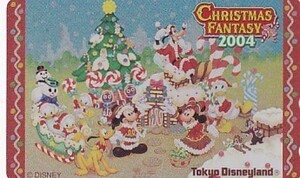 ●東京ディズニーランド クリスマス2004テレカ