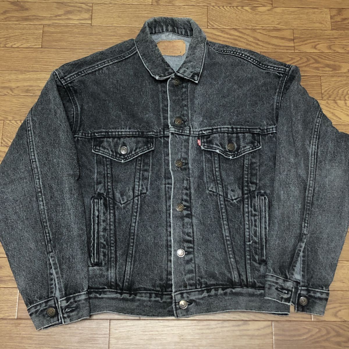 新品同様 levi's USA製80's 70506 デニムジャケット34 先染めブラック 買い販促品 USA製80's デニムジャケット34 先染めブラック 70506 levi's Gジャン/デニムジャケット