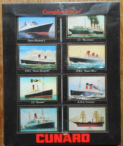 CUNARD gorgeous passenger boat Match set 