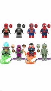 Spider-Man 4 body contains Mini fig8 body set Lego interchangeable 
