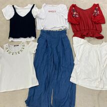 SH-12 40310 春 夏服 35枚セット レディース トップス ボトムス ワンピース 福袋 まとめ売り まとめて 大量洋服 業販 サイズ色々 ヤング_画像3