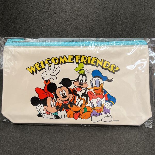 【新品未開封・非売品】ディズニー デザインビニール ポーチ ミッキー ミニー Disney