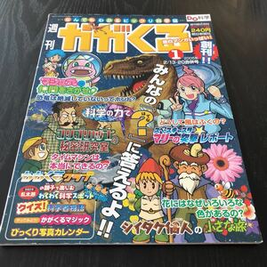 カ85 週刊かがくる1 2005年 科学 不思議 謎 小学生 学び 昆虫 地球 社会 理解 植物 学習 自然 山 海 動物 知識 参考書 解き 実験 恐竜