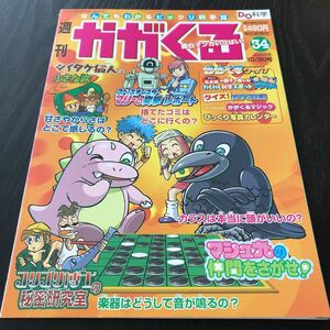 カ94 週刊かがくる34 2005年 科学 不思議 謎 小学生 学び 昆虫 地球 社会 理解 植物 学習 自然 山 海 動物 知識 参考書 解き 実験 カラス