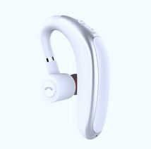 Bluetooth 5.0 ワイヤレス イヤホン ヘッドセット 生活 防水 片耳 ハンズフリー 両耳対応 高音質 耳掛け 耳かけ 白 ホワイト 送料無料_画像6