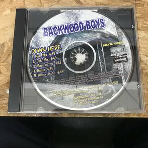 ● HIPHOP,R&B BACKWOOD BOYS - DOWN HERE INST,シングル,RARE,INDIE CD 中古品