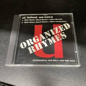 ● HIPHOP,R&B AZ,HALFMIL,AND ANIMAL - QUIET MONEY シングル, 90'S, 1998, PROMO CD 中古品