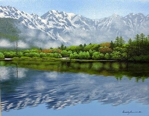 Art hand Auction Oil painting, Western painting (delivery possible with oil painting frame) WF3 Kamikochi Toshihiko Asakuma, Painting, Oil painting, Nature, Landscape painting