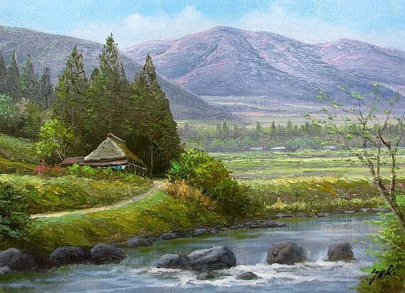 2023年最新】Yahoo!オークション -油絵 風景画 山村清流(絵画)の中古品