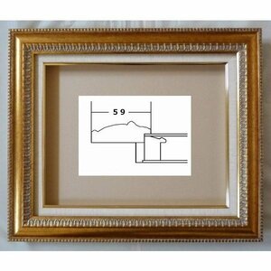 額縁　油彩 油絵用額縁　正方形の額縁　ダール　(9805)　サイズF6号　S4号