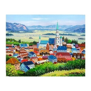 Art hand Auction तैल चित्र, पश्चिमी पेंटिंग (तेल पेंटिंग फ्रेम के साथ वितरित किया जा सकता है) F20 आकार Alsace Rickville शिमिज़ु हज़ावा द्वारा, चित्रकारी, तैल चित्र, प्रकृति, परिदृश्य चित्रकला