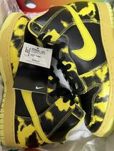 新品未使用 27.0㎝ NIKE DUNK HI 1985 SP DD9404-001 ナイキ ダンク ハイ Yellow Acid Wash US9 atmos_画像1