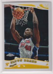 NBA ELTON BRAND REFRACTOR 2005-06 Topps Chrome No. 86 PRIZM BASKETBALL /999 枚限定 エルトン・ブランド リフラクター トップス