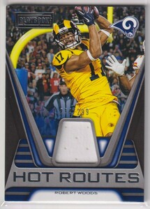 NFL ROBERT WOODS JERSEY 2019 PANINI PLAYBOOK Hot Routes Relics Memorabilia FOOTBALL RAMS /299 枚限定 ラムズ ジャージカード