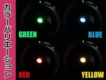 LED内蔵 ロッカースイッチ 3ピン ON/OFFスイッチ 4個 グリーン発光 丸型 埋め込み式 オン オフ 電源スイッチ 防水カバー付属 緑_画像3