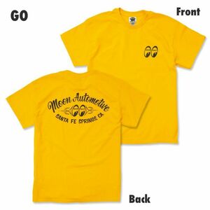 送料200円　MOON Auto SFS Tシャツ [MQT175]　MOONEYES　XLサイズ GO