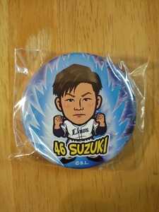 埼玉西武ライオンズ 鈴木将平 缶バッチ 缶バッジ ハッスル ガチャ 2022 プロ野球 オープン戦