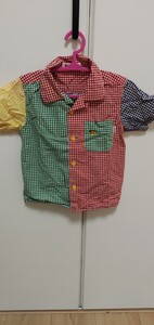 MIKI HOUSE ミキハウス チェック柄 半袖 シャツ サイズ 80 夏 キッズ ベビー 服