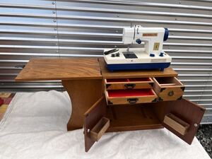 * antique *MICROELITE sewing machine attaching wooden pcs * A-2371