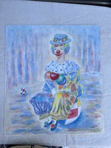 Art hand Auction ◆Payaso en acuarela Iwai Iwai Junio de 2001 ◆A-2554, cuadro, acuarela, pintura abstracta