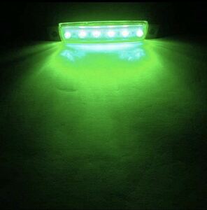 送料無料！　LED サイドマーカー ランプ ウインカー グリーン　緑　24V トラック トレーラー 2個 セット