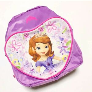 ちいさなプリンセス ソフィア リュック 子供用 ディズニー アニメ Disney 紫 花柄 プリンセス 姫 バッグ