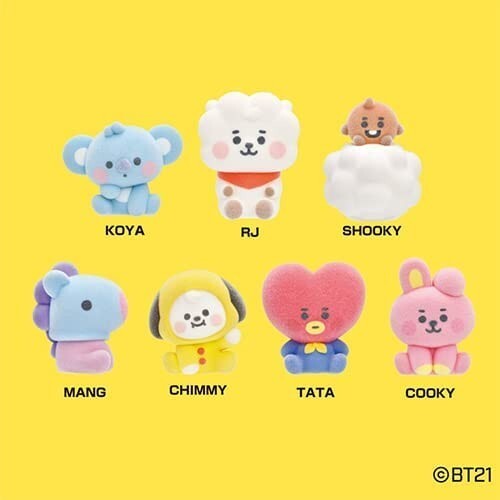 BT21 フロッキーフィギュアパペット 全7種類 コンプリート