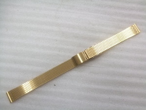 レトロデッドストック未使用品セイコー純正SSレディース腕時計金色ベルト16ミリ　Ｎ985