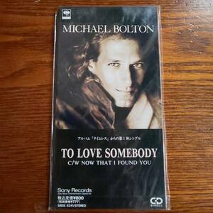 MICHAEL BOLTON /TO LOVE SOMEBODY 8cmCD新品未開封送料込み