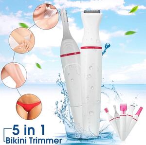 【全身多機能】新品 5in1 レディースシェーバー 顔、眉、身体、VIO
