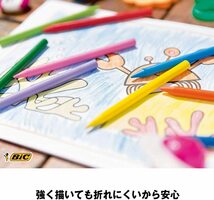 送料無料メール便 ペンシルクレヨン 24色 Bicジャパン キッズ BKCRY24E/0722ｘ４個セット/卸_画像5