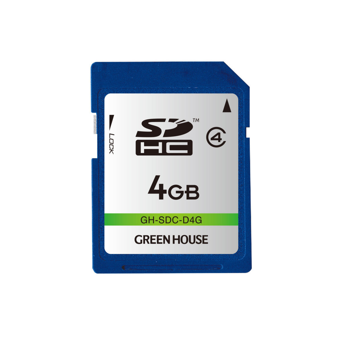 �����������[���� SD�J�[�h 4GB SDHC�J�[�h �O���[���n�E�X GH-SDC-D4G/7991