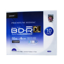 同梱可能 BD-R DL 録画用ブルーレイ 10枚パック 2層 50GB 6倍速 スリムケース入り HIDISC HDVBR50RP10SC/0758ｘ２個セット/卸_画像1