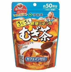 送料無料 伊藤園 粉末インスタント 麦茶 さらさら健康ミネラルむぎ茶 40g 約50杯分 8516ｘ４袋セット/卸