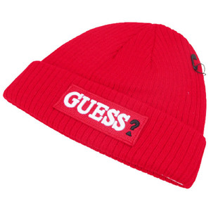 送料無料メール便 ニット帽 GUESS（ゲス）ワッチキャップ ニットキャップ レッド AI4A8859DS-RED-FF-5374