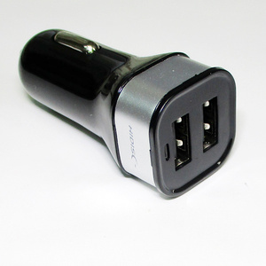  free shipping car DC charger /2 port DC-USB charger high-powered 3.4A HIDISC HDUDCC2P3ABK/0272x 1 pcs 