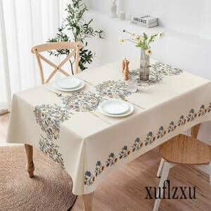  elegant design rectangle waterproof . oil water repelling processing dirt prevention dining table cover table Runner style 140×140CM